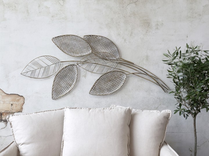 Chic Vire Branch Of Leaves Wall Art